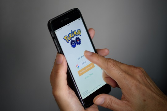 Nintendo Co.'s Pokemon Go is displayed on a smartphone in Tokyo, Japan, on Tuesday, July 12, 2016. Pokemon Go debuted last week on iPhones and Android devices in the U.S., Australia, and New Zealand, letting players track down virtual characters in real locations using their smartphones. Nintendo is an investor in Niantic Inc., the games developer. Photographer: Akio Kon/Bloomberg via Getty Images
