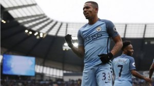 Britain Soccer Football - Manchester City v Swansea City - Premier League - Etihad Stadium - 5/2/17 Manchester City's Gabriel Jesus celebrates scoring their first goal  Reuters / Andrew Yates Livepic EDITORIAL USE ONLY. No use with unauthorized audio, video, data, fixture lists, club/league logos or "live" services. Online in-match use limited to 45 images, no video emulation. No use in betting, games or single club/league/player publications.  Please contact your account representative for further details.
